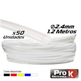 Tubo Manga Termoretráctil 2.4Mm 1.2M 50X Transparente Prok