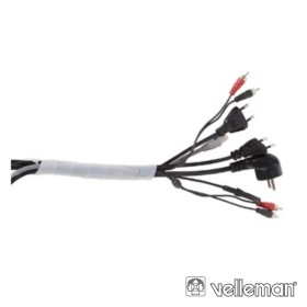 Protector De Cabo Espiral Branco Transp. 10M Ø 15Mm Velleman