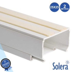 Calha Técnica Pvc C/ Adesivo 25X25Mm 480Mm² 2M Solera