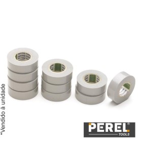 Fita Isoladora  Cinza - 19 Mm X 10 M Perel Fita Isoladora  Cinza - 19 Mm X 10 M Perel