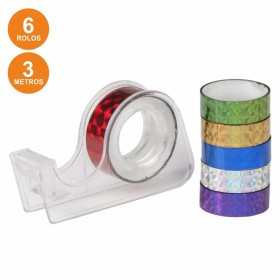 Dispensador De Fita-Cola C/ 6 Rolos Decorativos 12Mm 3M
