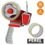 Dispensador De Fita-Cola C/ 2 Rolos Perel