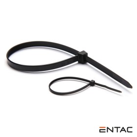Conjunto 50 Braçadeiras Nylon 3.6X200Mm Preto Entac
