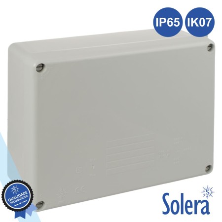 Caixa De Passagem Estanque 220X170X80Mm Ip65 Ik07 Solera