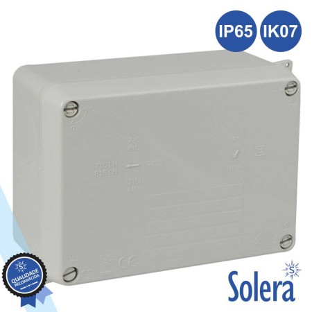 Caixa De Passagem Estanque 153X110X65Mm Ip65 Ik07 Solera