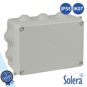 Caixa De Passagem Estanque C/ 10 Cones 153X110X65Mm Solera