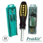 Conjunto De Chave Roquete C/ 62 Bits E Extensor Proskit