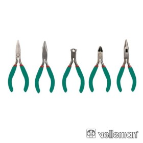 Conjunto De 5 Alicates De Precisão Velleman