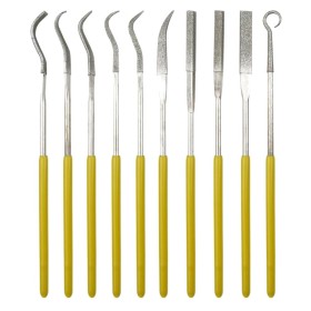 Conjunto De 10 Limas De Diamante Diversas 140Mm