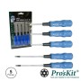 Conjunto De 5 Chaves Torx C/ Furo Proskit