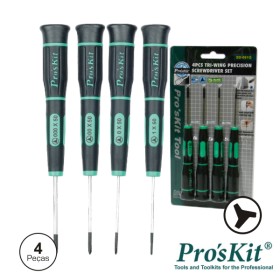 Conjunto De 4 Chaves Tri-Wing De Precisão Proskit