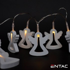 Grinalda 10 Leds 3000K Anjos 2Xaa 1M Entac