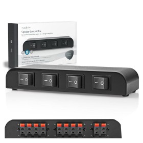 Comutador De Áudio 4 Vias Nedis