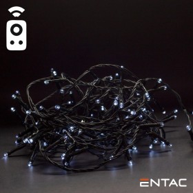 Grinalda 50 Leds 6400K Comando Ir 3Xaa 5M