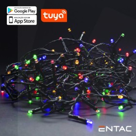 Grinalda 120 Led Multicor App Tuya 220V 9M