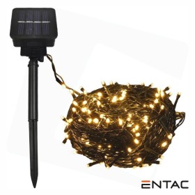 Grinalda 100 Led 3000K 10M C/ Painel Solar Entac