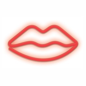 Luz Led Neon Em Forma De Lábios
