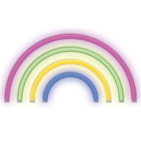 Luz Led Neon Em Forma De Arco-Íris