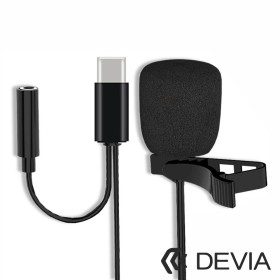 Microfone Lapela P/ Smartphone Usb-C Devia