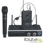 Central Microfone S/ Fios 2 Canais Uhf 863.9/864.9Mhz Ibiza