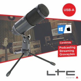 Microfone Condensador De Estúdio Ltc