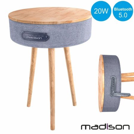 Mesa Madeira C/ Coluna Bluetooth 20W Madison