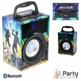 Coluna Bluetooth Portátil 10W Usb/Sd/Fm/Aux/Bat Party