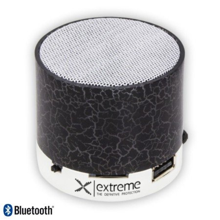 Coluna Bluetooth Portátil 3W Sd/Bat/Led Preto