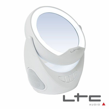 Coluna Bluetooth C/ Suporte P/ Telemóvel E Espelho Led Ltc