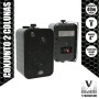 Conjunto De 2 Colunas Abs 4" 60W Pretas Vsound