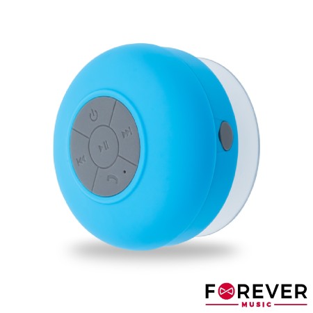 Coluna Bluetooth Portátil C/ Ventosa 3W Azul Ipx4