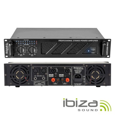 Amplificador Áudio 19" 2X1500W Ibiza