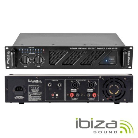 Amplificador Áudio 19" 2X600W Ibiza