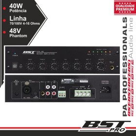 Amplificador Pa Phantom 40W 4 Entradas Bstpro