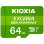 Cartão de memória micro secure digital sd kioxia 64gb exceria high endurance uhs - i c10 r98 com adaptador