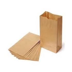 Saquetas de Papel Kraft Castanhas (SC04) 10x5x52 - 1000 unidades Saquetas Papel Kraft Castanha 10x5x52 - 1000 unidades