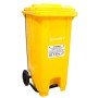 Contentor Amarelo de Lixo c/ Pedal 120 Lt