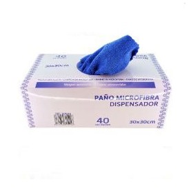 Dispensador de Panos Microfibras 30x30 - 40 unidades p/ embalagem Dispensador 40 Panos Microfibras 30x30