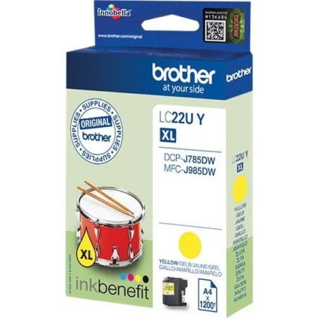 Brother LC22UYBP (LC22UYBP) Tinteiro ORIGINAL Amarelo