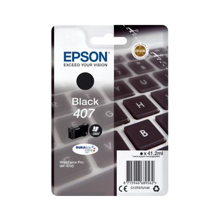 Epson Nº 407 (C13T07U140) Tinteiro ORIGINAL Preto