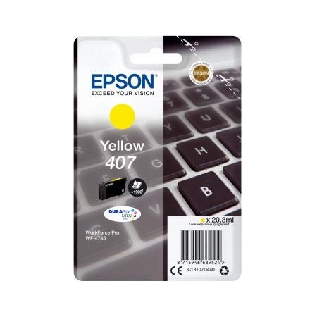 Epson Nº 407 (C13T07U440) Tinteiro ORIGINAL Amarelo