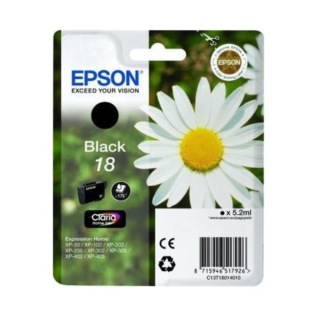 Epson Nº18 (C13T18014012) Tinteiro ORIGINAL Preto