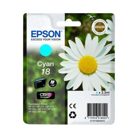 Epson Nº18 (C13T18024012) Tinteiro ORIGINAL Cyan