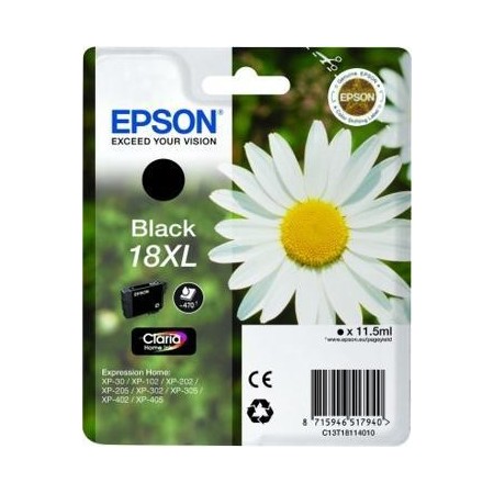 Epson Nº18XL (C13T18114012) Tinteiro ORIGINAL Preto