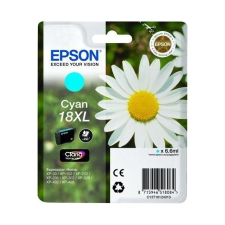 Epson Nº18XL (C13T18124012) Tinteiro ORIGINAL Cyan