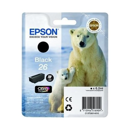 Epson 26 (C13T26014012) Tinteiro ORIGINAL Preto