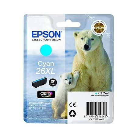 Epson 26XL (C13T26324012) Tinteiro ORIGINAL Cyan