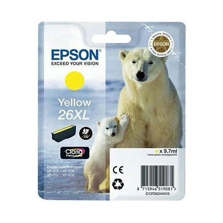 Epson 26XL (C13T26344012) Tinteiro ORIGINAL Amarelo