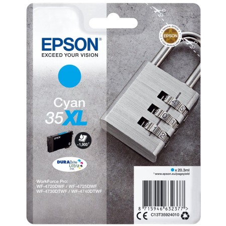 Epson Nº 35XL (C13T35924010) Tinteiro ORIGINAL Cyan