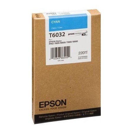 Epson T6032 (C13T603200) Tinteiro ORIGINAL Cyan